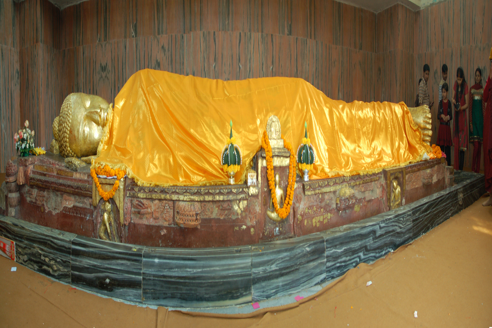 Kushinagar sacred area and Mahaparinirvana site
