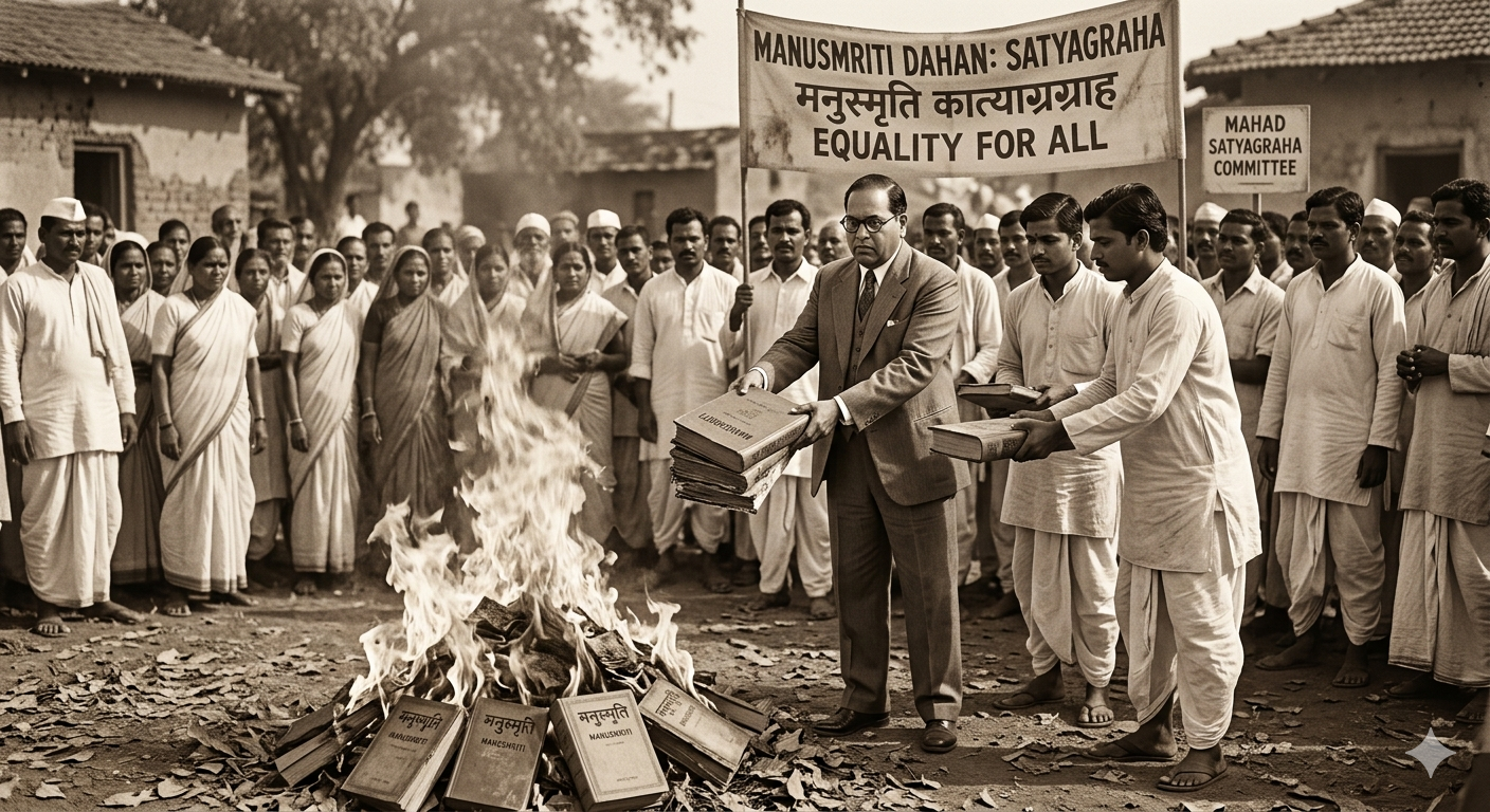 Manusmriti Dahan during Ambedkar's movement
