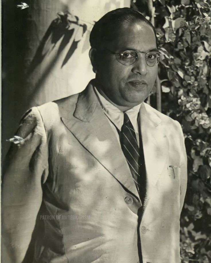 Dr. B.R. Ambedkar standing