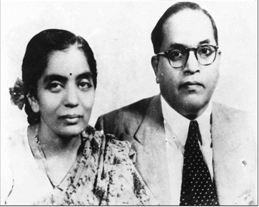 Dr. B.R. Ambedkar with Dr. Savita Ambedkar during the conversion period