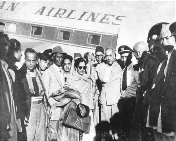 Dr. Babasaheb Ambedkar and Maisaheb on their way to the conference at Kathmandu