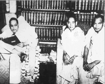 Dr. Babasaheb Ambedkar in his library