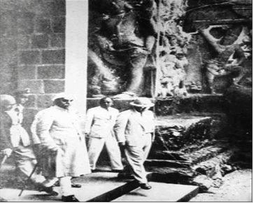 Dr. B.R. Ambedkar visiting Ellora caves on 1 September 1950